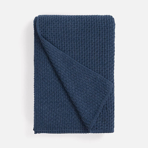 Плед Serenita, синий (джинс)