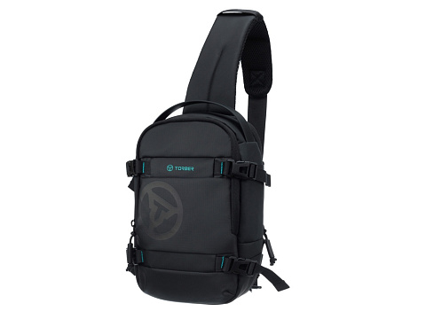 Рюкзак на одно плечо TORBER Xtreme, чёрный, 20 х 8 х 31 см, 5л - рис 2.
