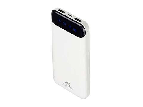 RIVACASE VA2240 (10000mAh) с дисплеем, белый, внешний аккумулятор 12/48 - рис 2.