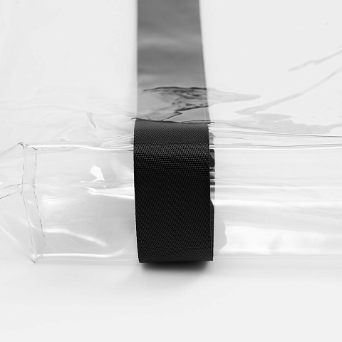 Шопер Clear Fest, ver.2, прозрачный с черными ручками - рис 6.