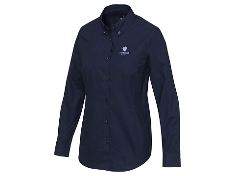 Sphene женская рубашка оксфорд - Navy Blue - рис 5.