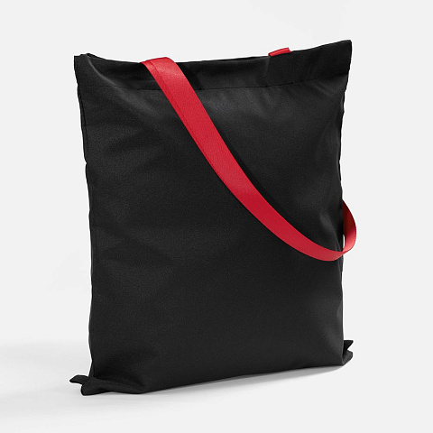 Шопер B3, черный с красными ручками - рис 2.