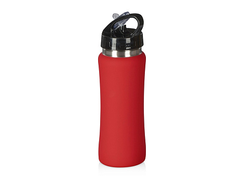 Подарочный набор с бутылкой для воды и повербанком С1, 5000 mAh, красный - рис 3.