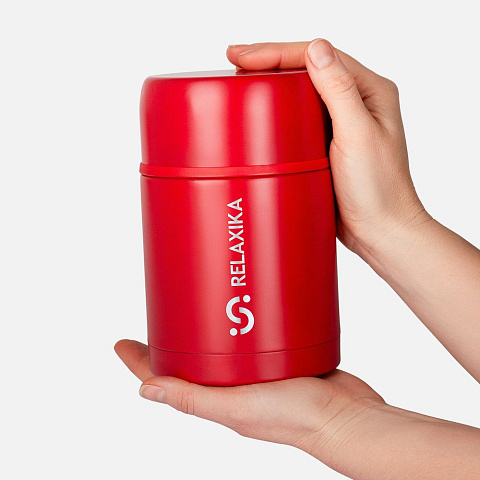 Термос для еды Relaxika 700, красный - рис 6.