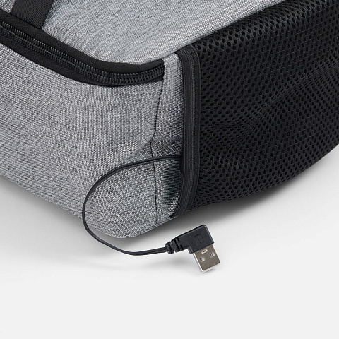 Изотермическая сумка с функцией подогрева Oneworld, серая - рис 6.