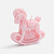 Свеча фигурная «Лошадка-качалка», розовая - миниатюра
