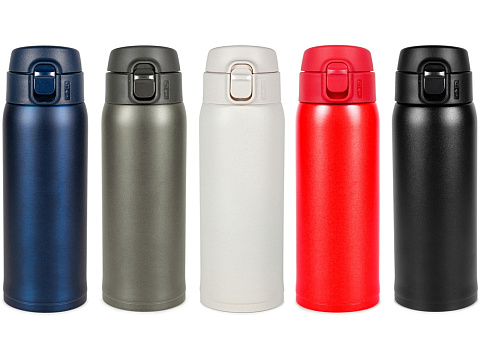 Термокружка Relaxika 701 (0,48 литра), черная (без лого) - рис 20.