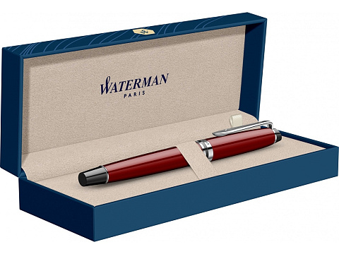 Перьевая ручка Waterman Expert Dark Red Lacquer CT Black, перо: M, цвет чернил: blue. - рис 5.