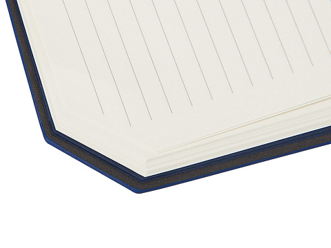 Блокнот А5 в гибкой обложке Chaplin, синий - рис 10.