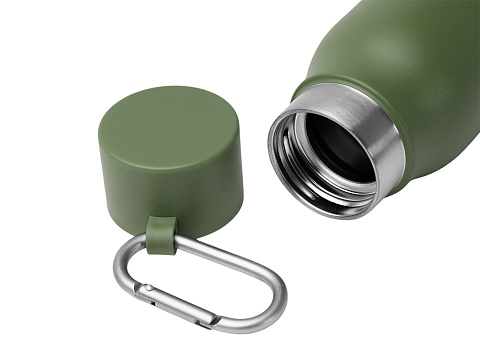 Термобутылка CUBEL/КЬЮБЕЛ с двойными стенками, темно-зеленый - рис 2.