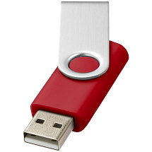 USB-флешка на 16 Гб Rotate Basic, красный
