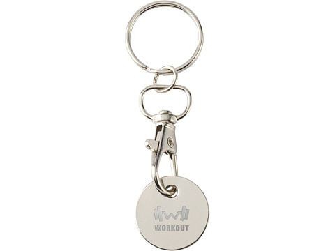 Rory брелок для ключей с монетой для тележки, белый - рис 6.