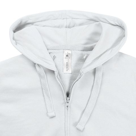 Толстовка женская Hooded Full Zip белая - рис 5.