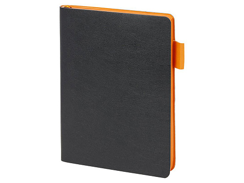 Ежедневник недатированный А5 Boston, черный (оранжевый обрез) - рис 3.