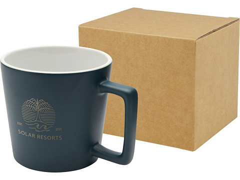 Cali Керамическая кружка объемом 370 мл с матовой отделкой - Deep Sea Green - рис 6.