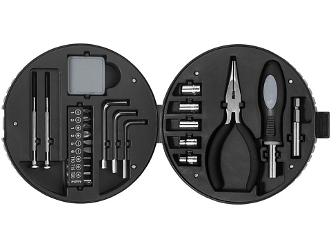 Набор из 25 инструментов в форме колеса, черный/серебристый - рис 3.