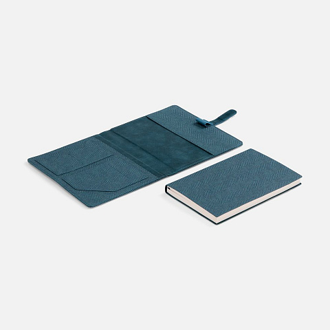 Ежедневник-органайзер Twill, недатированный, синий - рис 7.
