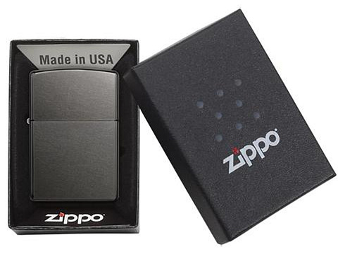 Зажигалка ZIPPO Classic с покрытием Gray Dusk , латунь/сталь, серая, матовая, 38x13x57 мм - рис 5.