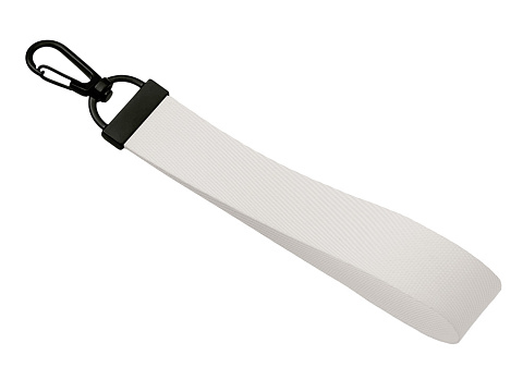 Ремувка с черным карабином Summit, 2 см, белый/черный