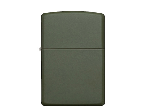 Зажигалка ZIPPO Classic с покрытием Green Matte, латунь/сталь, зелёная, матовая, 38x13x57 мм - рис 2.