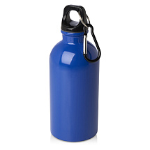 Одностенная бутылка для воды с карабином Oregon, изготовленная из нержавеющей стали, сертифицированной по стандарту RCS, объемом 400 мл - Ярко-синий