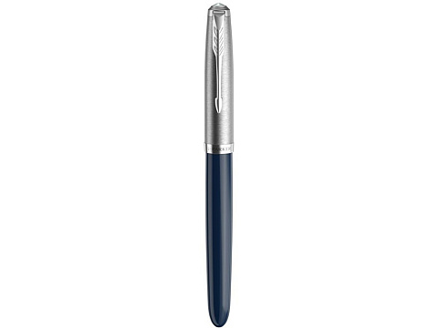 Перьевая ручка Parker 51 CORE MIDNIGHT BLUE CT, перо: F, цвет чернил: black, в подарочной упаковке. - рис 3.