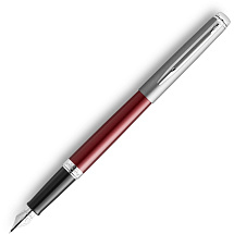 Перьевая ручка Waterman Hemisphere Entry Point Stainless Steel with Red Lacquer в подарочной упаковке