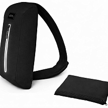 Сумка-слинг Nomad на одно плечо из водостойкого переработанного пластика, черный