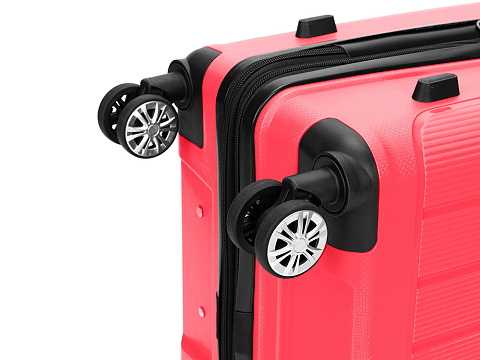 Чемодан TORBER В Отпуск, ярко-розовый, полипропилен, 65,5 х 43,5 х 26 см, 62 л - рис 10.