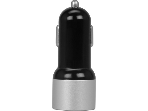 Адаптер автомобильный USB с функцией быстрой зарядки QC 3.0 TraffIQ, черный/серебристый - рис 4.