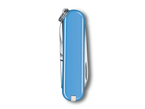 Нож-брелок VICTORINOX Classic SD Colors "Summer Rain", 58 мм, 7 функций, голубой - рис 3.