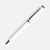 Ручка шариковая Finn Chrome, белая - миниатюра