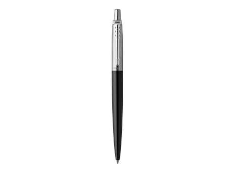 Шариковая ручка Parker Jotter Essential, Satin Black CT, стержень: M, цвет чернил : blue или black - рис 2.