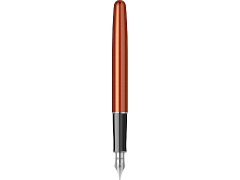 Перьевая ручка Parker Sonnet Essentials Orange SB Steel CT, перо: F, цвет чернил black, в подарочной упаковке. - рис 7.