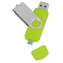 USB/micro USB-флешка 2.0 на 16 Гб «Квебек OTG», зеленое яблоко