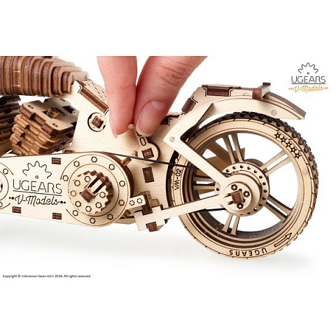 Механическая модель чоппера Ugears - рис 8.