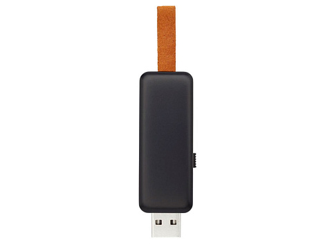 USB-флеш-накопитель Gleam объемом 4 ГБ с подсветкой, черный - рис 2.