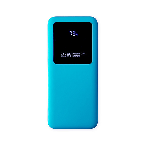 Внешний аккумулятор Kris soft touch, 10000mAh (Голубой) - рис 2.