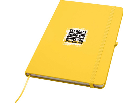 Блокнот Spectrum Plus формата A5 в твердой обложке - Желтый - рис 5.