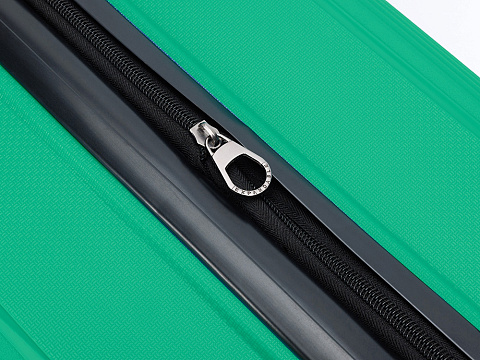 Чемодан TORBER В Отпуск, ярко-бирюзовый, полипропилен, 55 х 36 х 21,5 см, 37 л - рис 6.