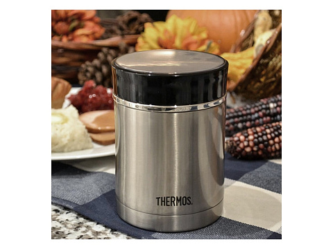 Термос для еды из нерж. стали тм THERMOS NS-340  BK0,47L - рис 7.