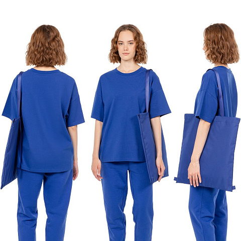 Шопер B3, синий с синими ручками - рис 5.