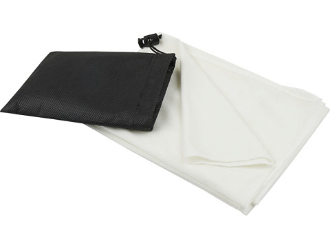 Lucas спортивное полотенце из переработанного полиэстера 50х100 см - Белый