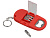 Брелок-открывалка с отвертками и фонариком Uni, софт-тач, красный - миниатюра - рис 2.