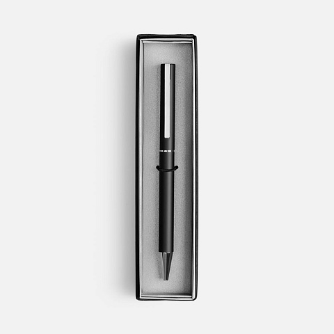 Ручка шариковая Blade Soft Touch в футляре, черная - рис 3.