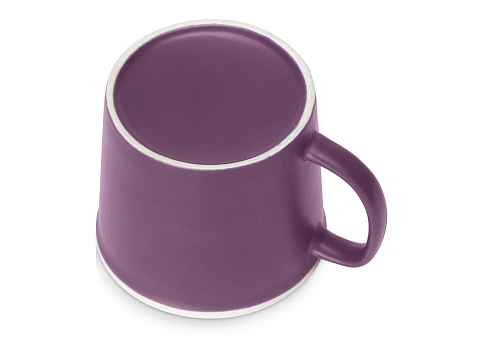 Матовая кружка Nancy 360 мл цветная снаружи, белая внутри, фиолетовый - рис 3.