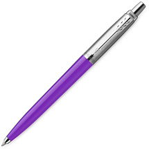 Шариковая ручка Parker Jotter, цвет FROSTY PURPLE, цвет чернил синий, толщина линии M , в подарочной коробке