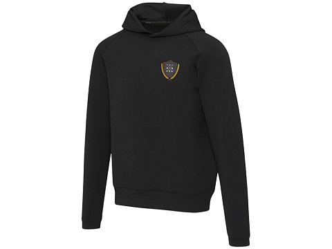 Danali унисекс интерлок спортивная толстовка - Сплошной черный - рис 5.