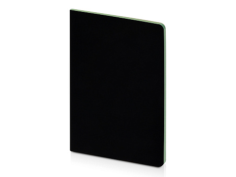 Бизнес-тетрадь А5 Pragmatic Contrast, 40 листов в клетку, черный с салатовым срезом