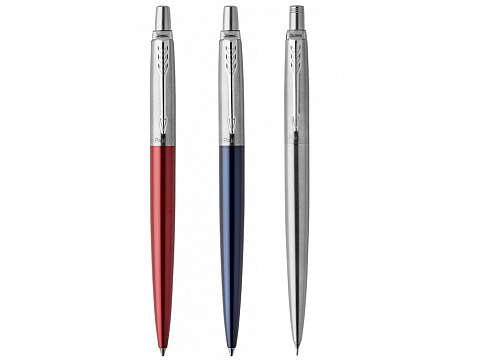 Набор Parker Jotter London Trio: гелевая ручка Red CT + шариковая ручка Blue CT + карандаш Stainless Steel CT - рис 2.